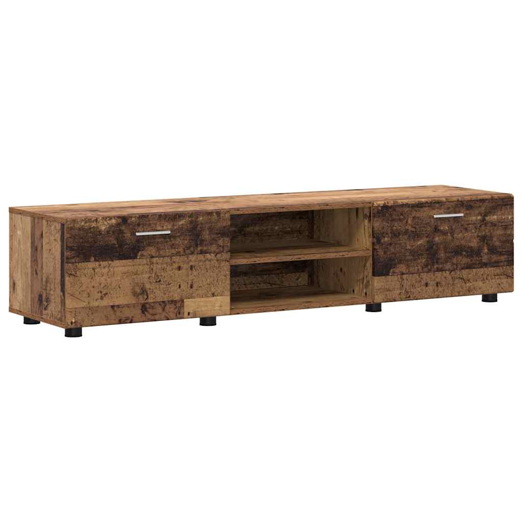 TV-Schrankset - 2 Hochränke / Highboard - Lowboard - Vitrinenschrank - 3-tlg Set