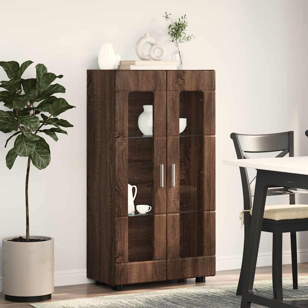 Sideboard - Kommode - Vitrinenschrank - Glastüren - Wohnzimmermöbel - 103 cm