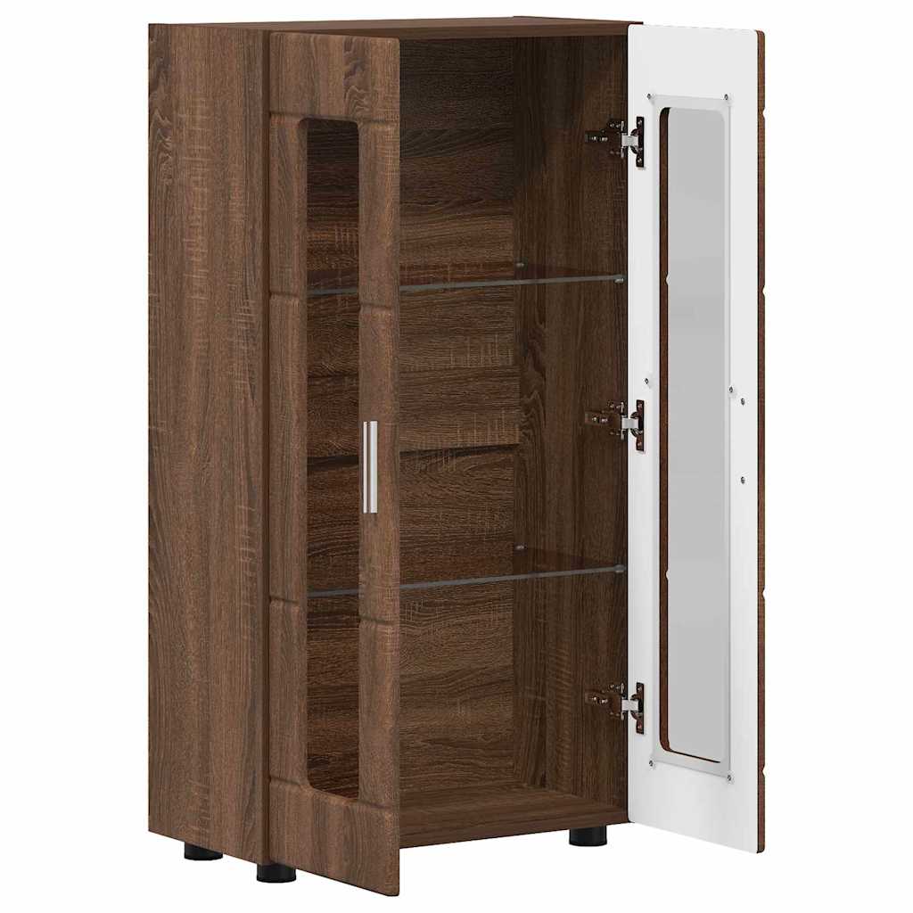 Sideboard - Kommode - Vitrinenschrank - Glastüren - Wohnzimmermöbel - 103 cm