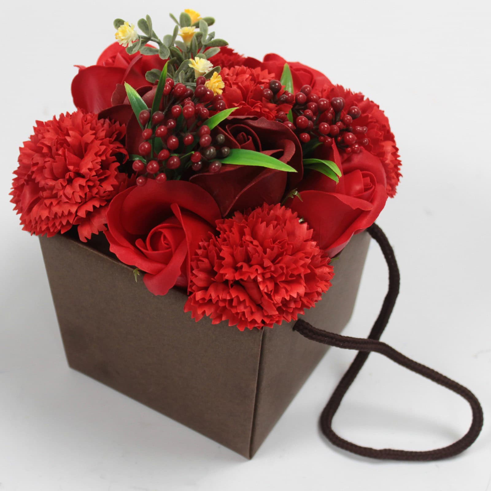 Tolle Geschenkidee, dekorative Blüten aus Seife - Rosen & Nelken 135 gr