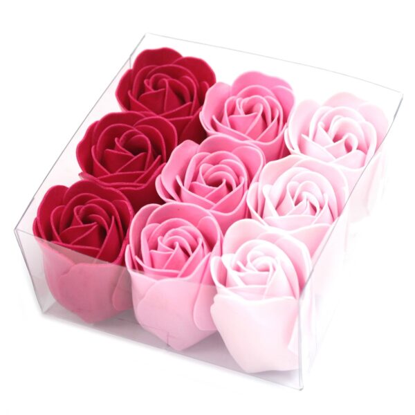 9 dekorative Rosenblüten aus Seife, Stilvoller Badezusatz & tolle Geschenkidee