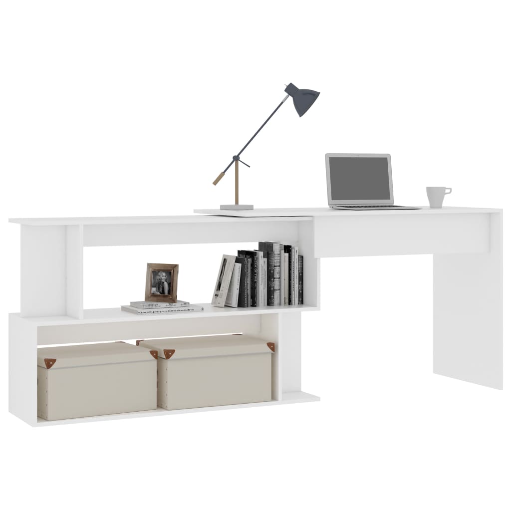 Eck-Schreibtisch - Computertisch - Arbeitsschreibtisch - Bürotisch - 200 x 50 cm