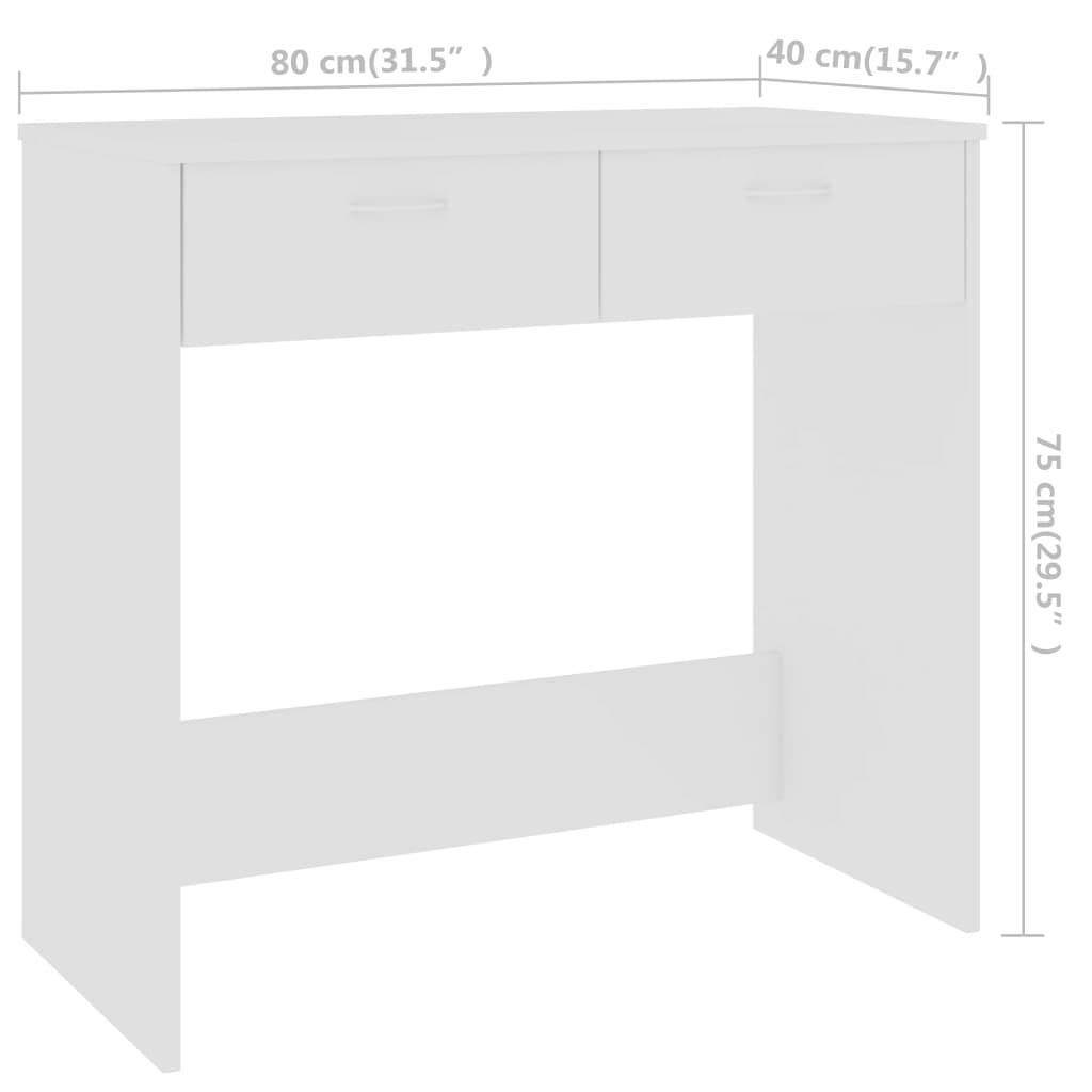 Kl. Schreibtisch - Computertisch - Büro-Arbeitstisch - Bürotisch - 80x40x75 cm