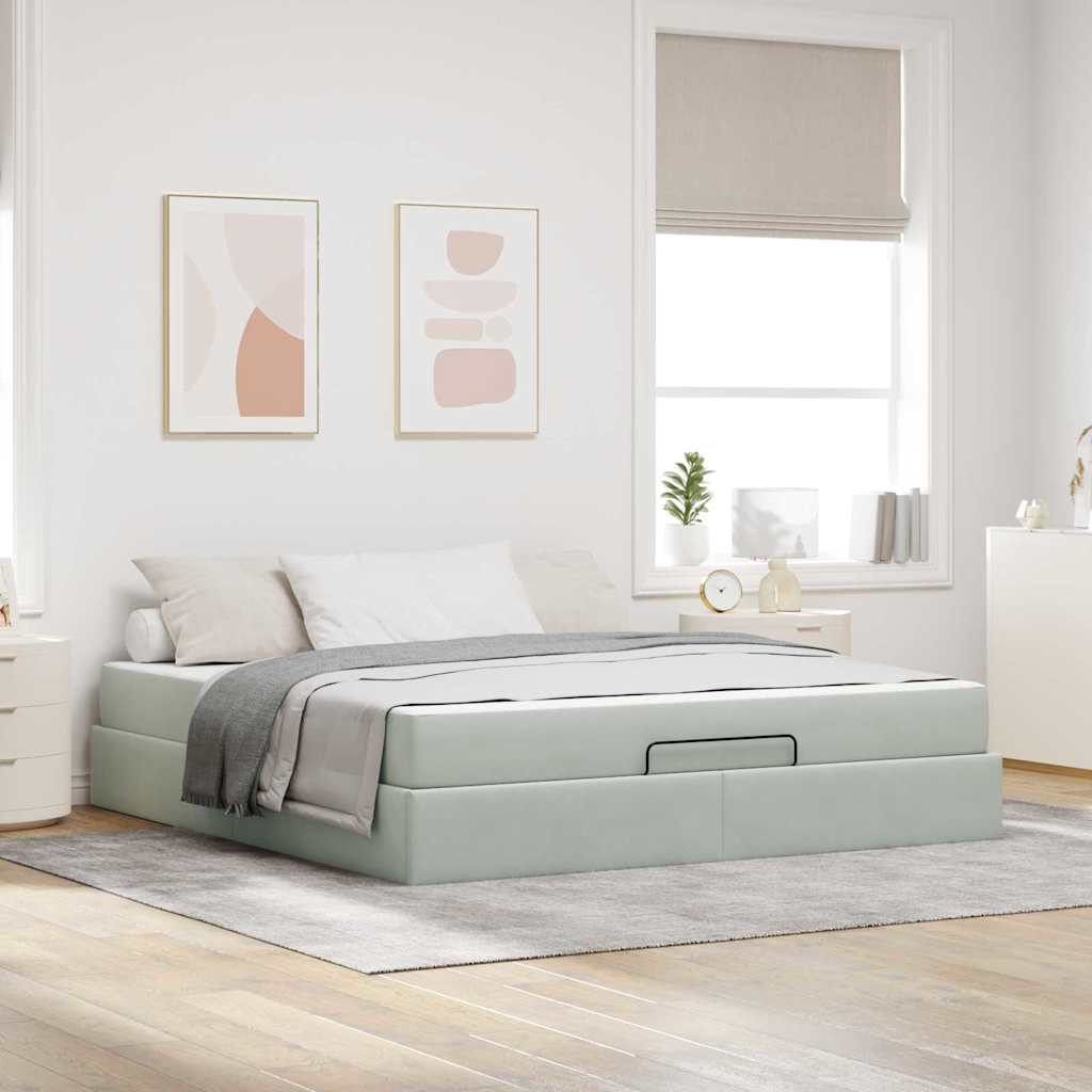 Polsterbett 180x200 cm mit Bettkasten – tolles Lift-up Stauraumbett mit Matratze