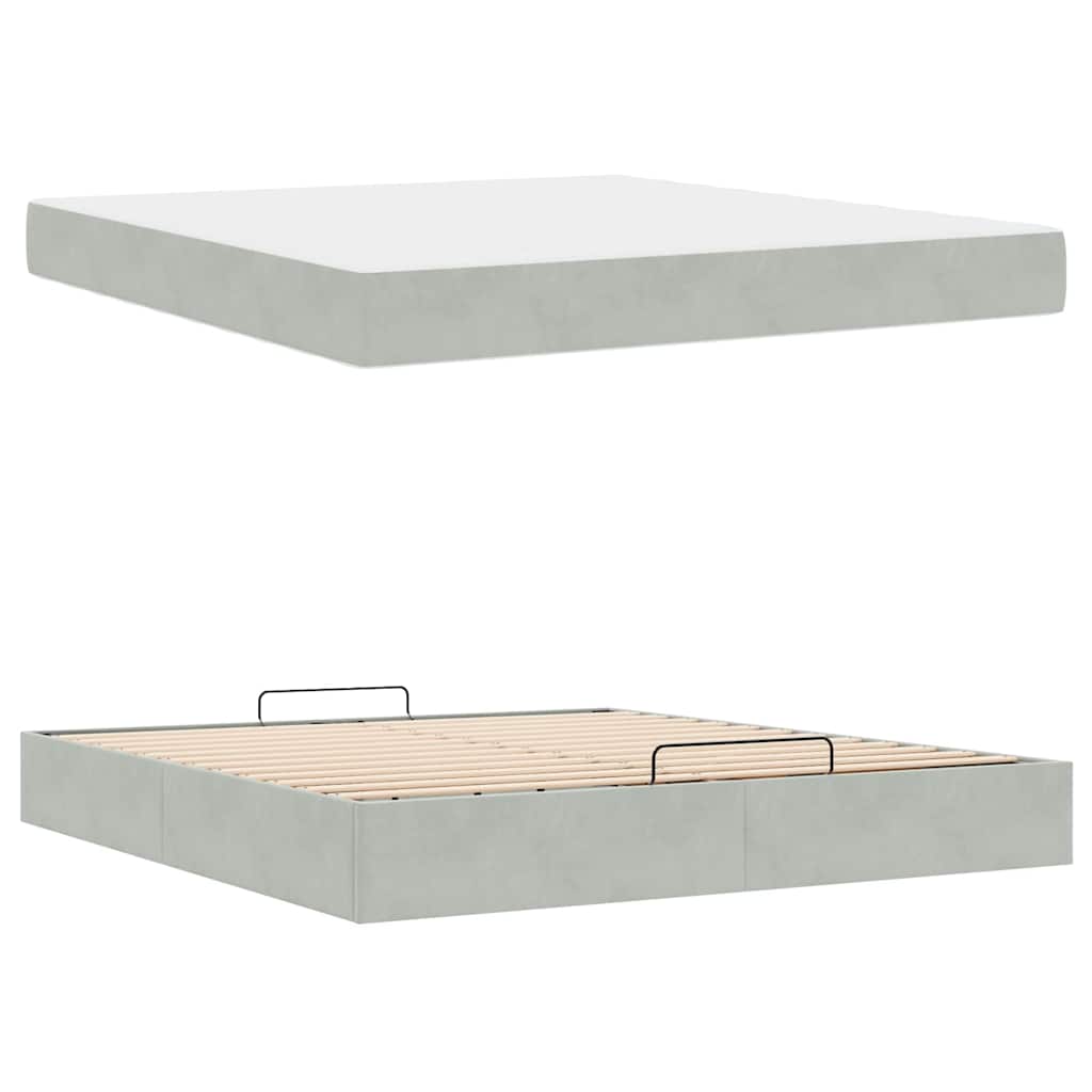 Polsterbett 180x200 cm mit Bettkasten – tolles Lift-up Stauraumbett mit Matratze