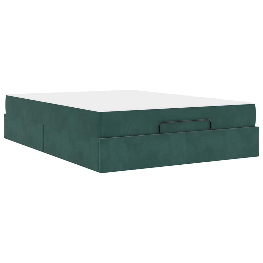 Doppelbett - Polsterbett - Bettrahmen - Samtbett - Bettgestell - 140 x 200 cm