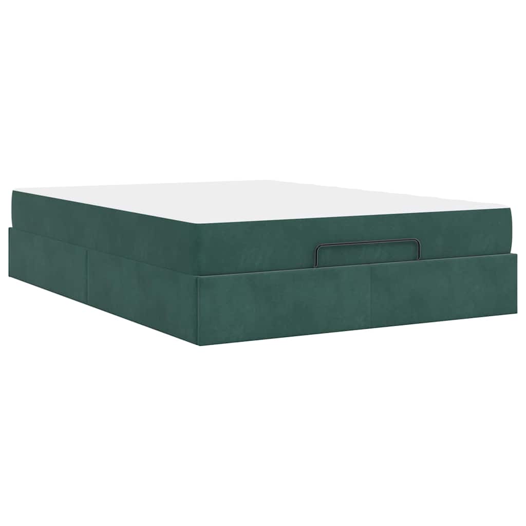 Doppelbett - Polsterbett - Bettrahmen - Samtbett - Bettgestell - 140 x 200 cm