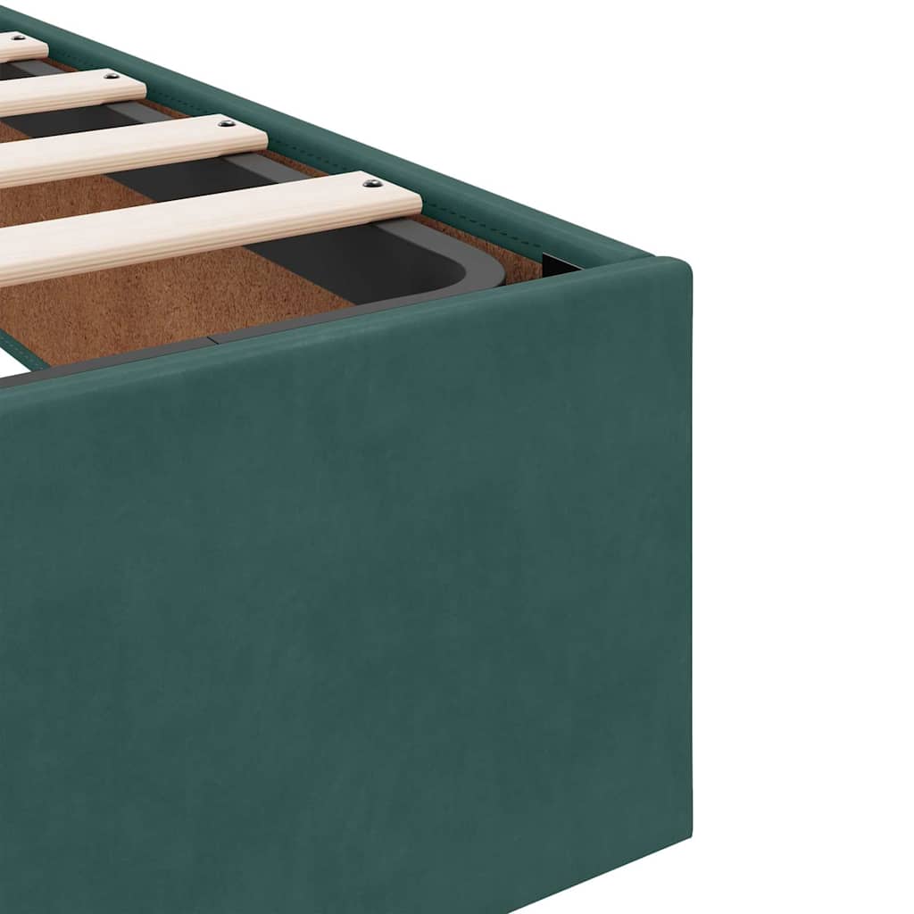 Doppelbett - Polsterbett - Bettrahmen - Samtbett - Bettgestell - 140 x 200 cm