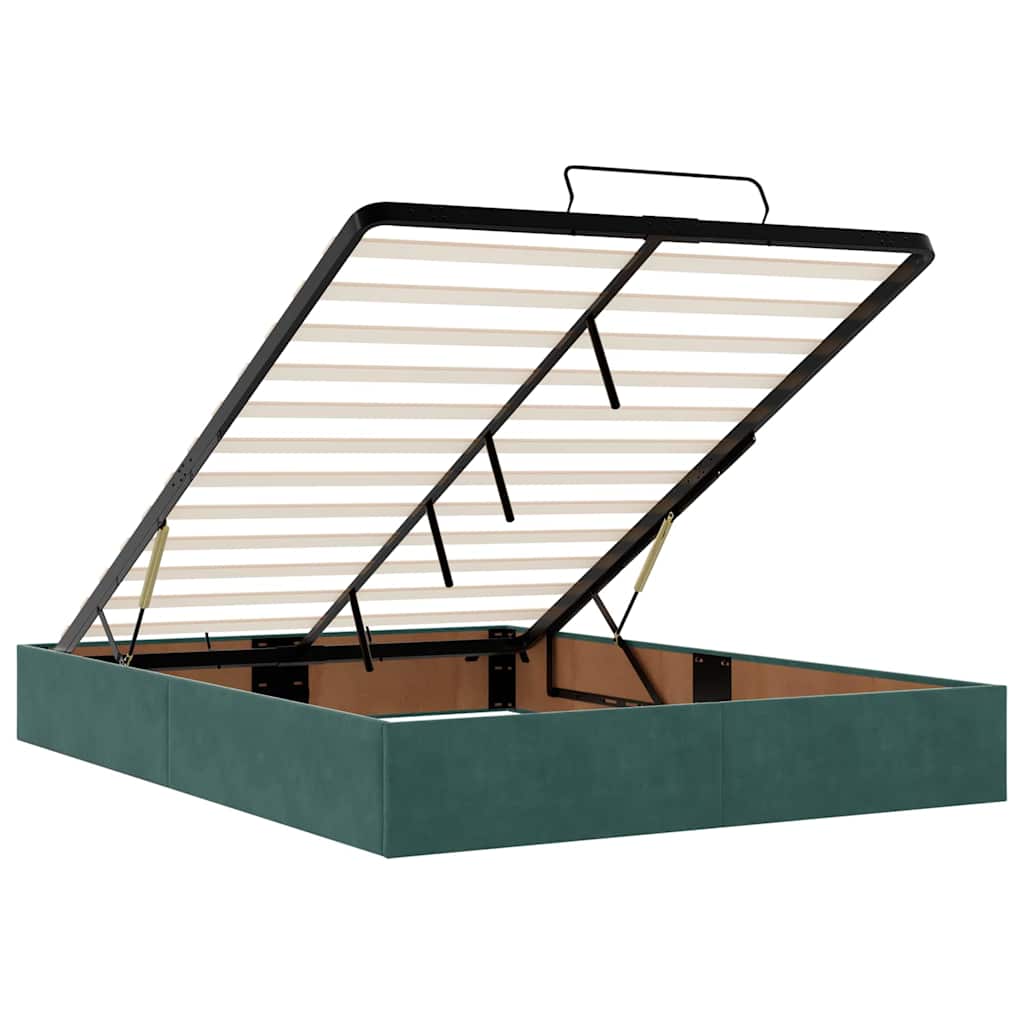 Doppelbett - Polsterbett - Bettrahmen - Samtbett - Bettgestell - 140 x 200 cm