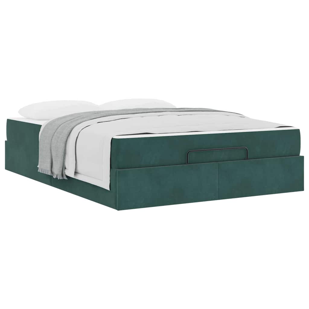Doppelbett - Polsterbett - Bettrahmen - Samtbett - Bettgestell - 140 x 200 cm