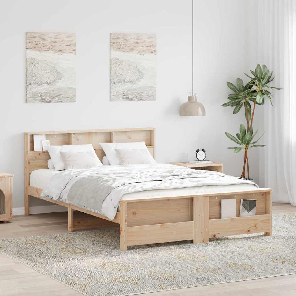 Bettgestell mit Kopfteil - Bettrahmen - Doppelbett - Holzbett - 140 x 200 cm