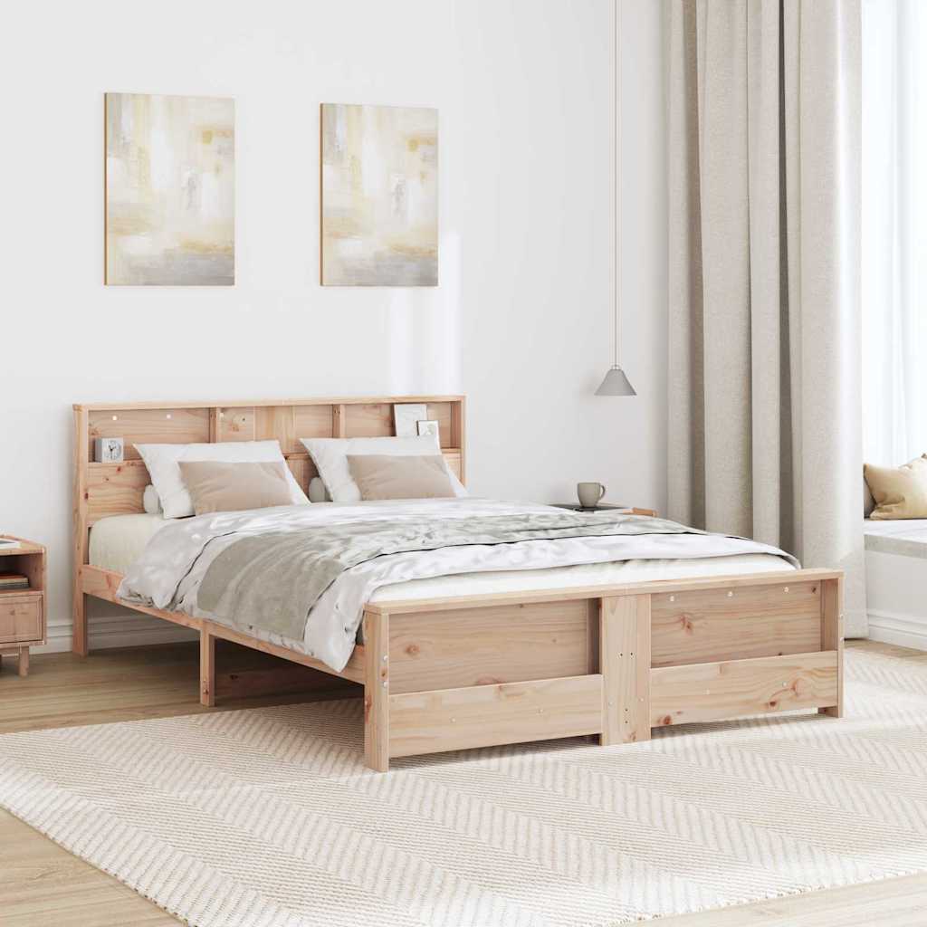 Bettgestell mit Kopfteil - Bettrahmen - Doppelbett - Holzbett - 140 x 200 cm