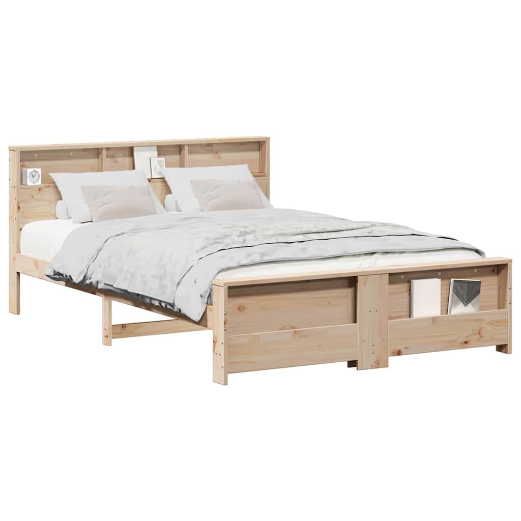 Bettgestell mit Kopfteil - Bettrahmen - Doppelbett - Holzbett - 140 x 200 cm