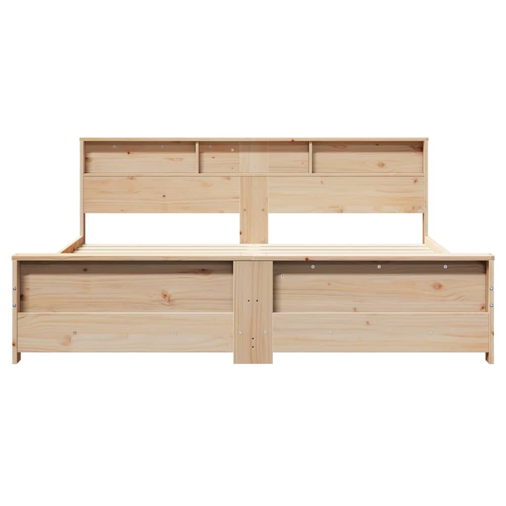 Bettgestell - Doppelbett - Holzbett - Kiefernbett - Bettrahmen - 200 x 200 cm
