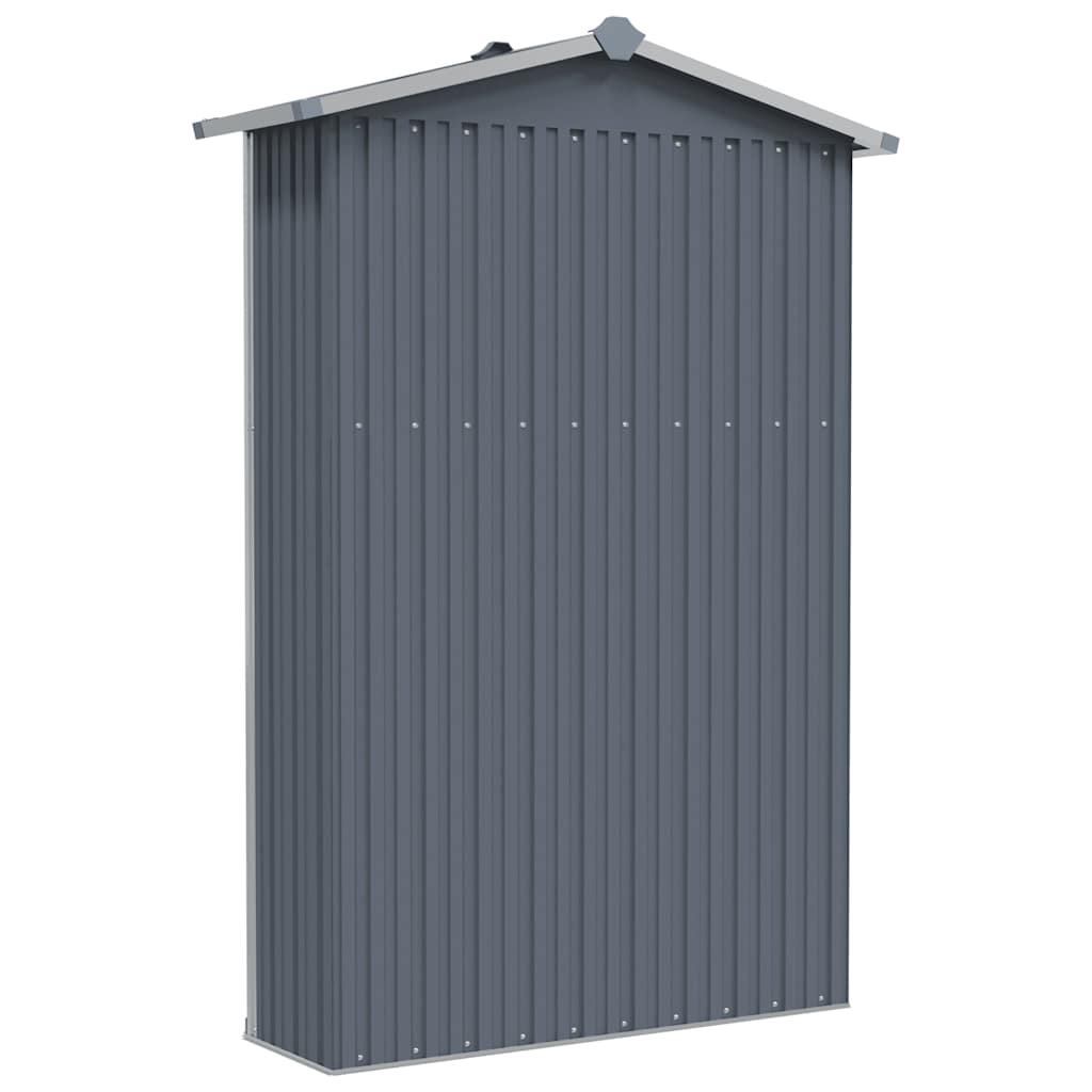 Kleiner kompakter Gartenschrank aus Stahl, zur Aufbewahrung von Gartengeräten