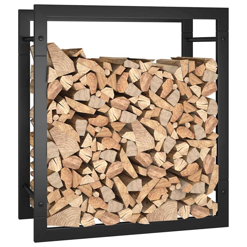 Kaminholzhalter mit Wandbefestigung – Stabiler Holzständer für trockene Feuerholz-Aufbewahrung