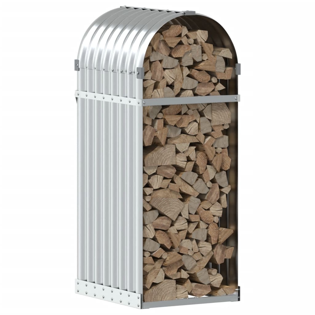 Kaminholzregal Metall – Wetterfeste Holzaufbewahrung mit Wandbefestigung