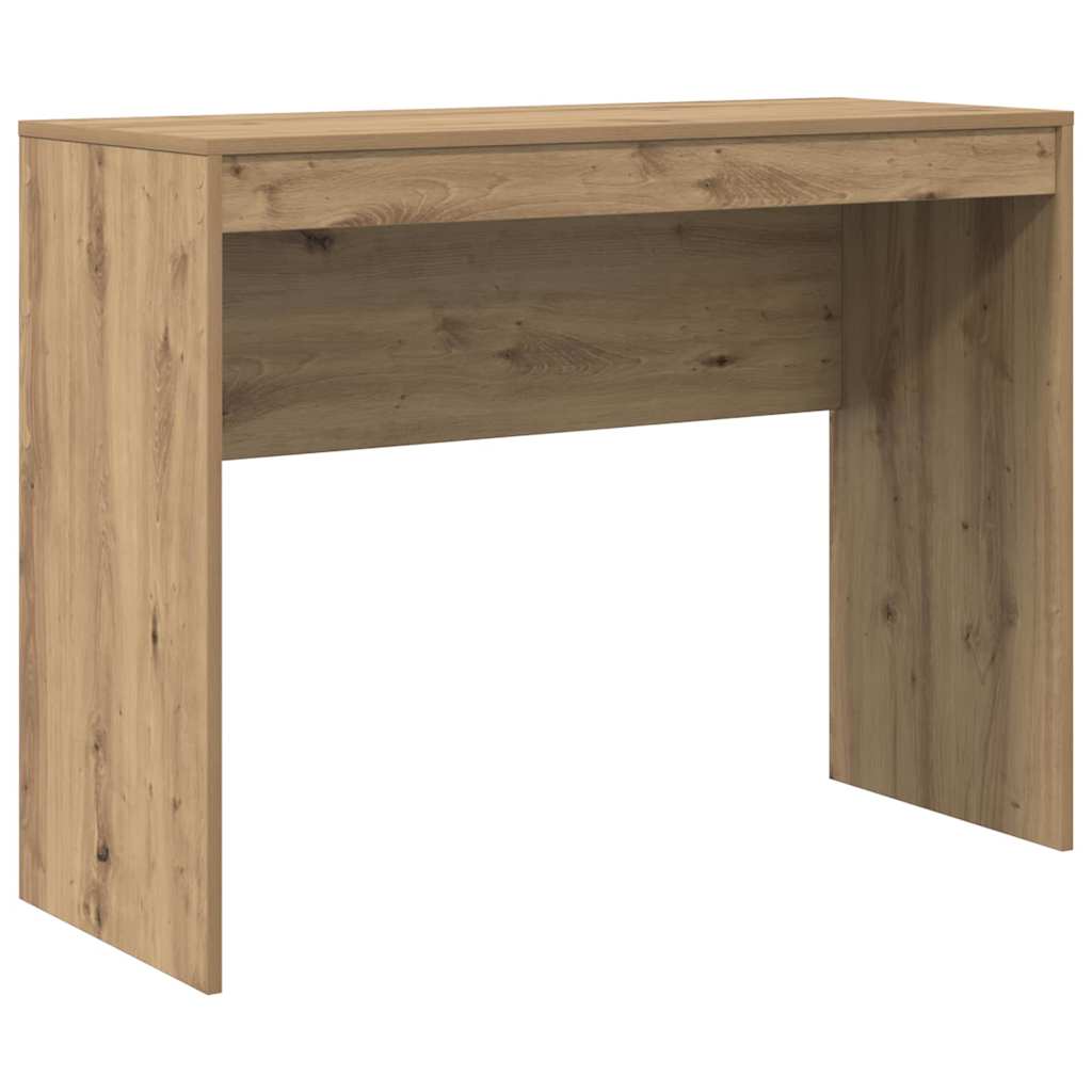 Schreibtisch in Holz-Optik ohne Stauraum. Kompakt, ideal für Homeoffice