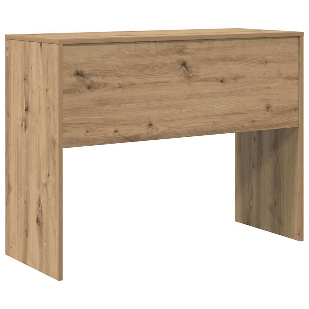 Schreibtisch in Holz-Optik ohne Stauraum. Kompakt, ideal für Homeoffice