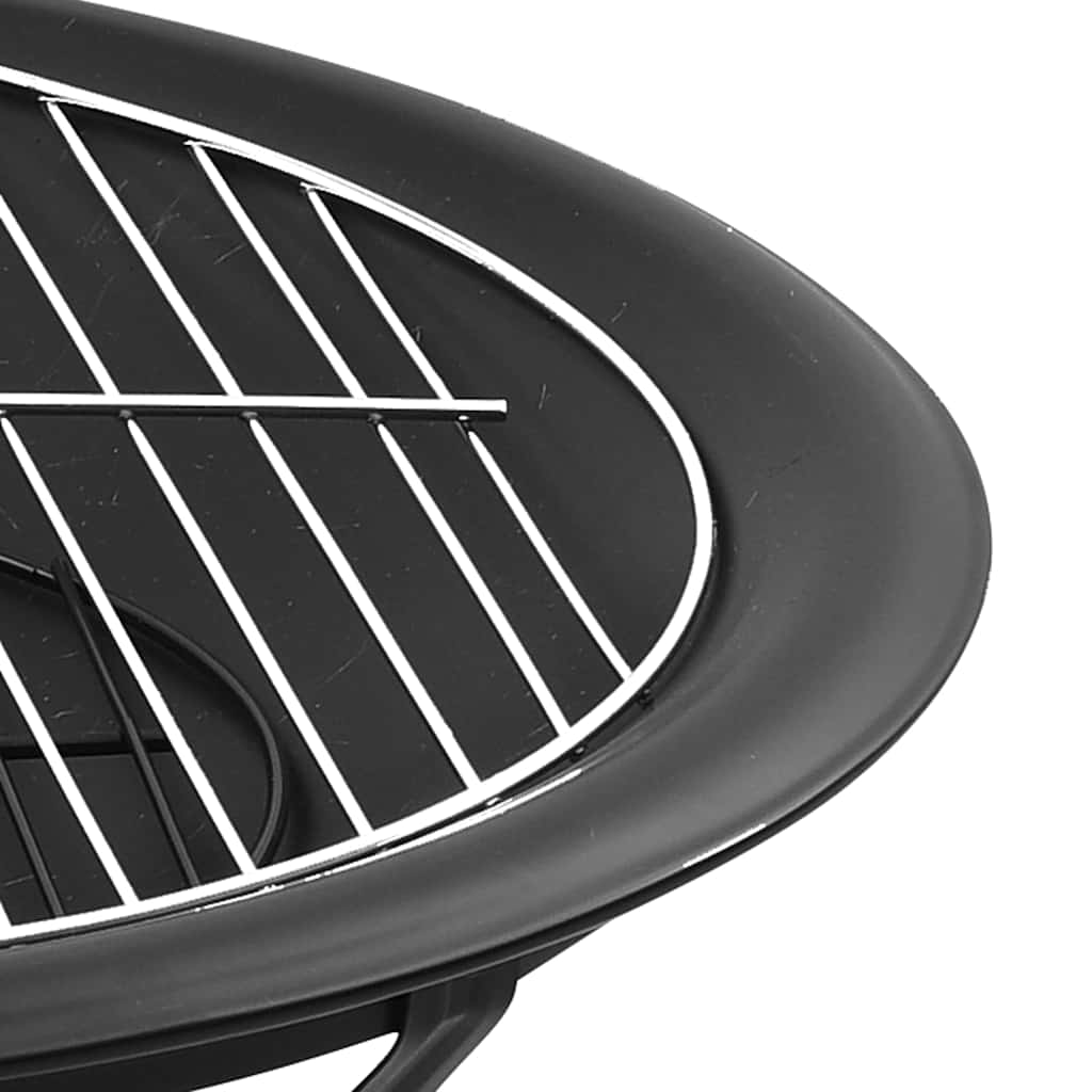 2-in-1 Feuerschale mit Grillrost und Funkenschutz für gemütliche Gartenabende